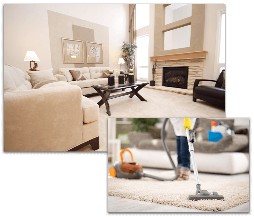 Residential carpet cleaning collage - Branson, MO